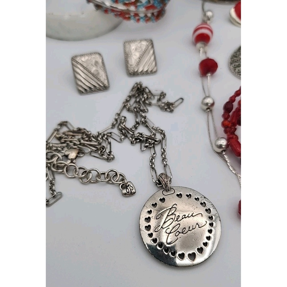 Vintage to Modern Costume Fashon Jewelry Lot Mixed Ethnic Beads 80s Charm Wear - Picture 3 of 16